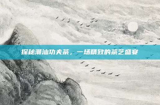 探秘潮汕功夫茶，一场精致的茶艺盛宴