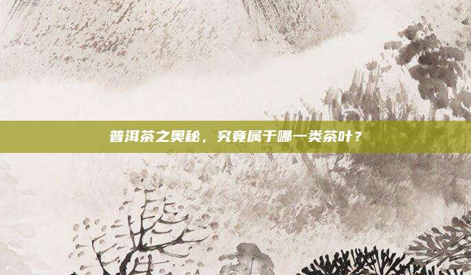 普洱茶之奥秘，究竟属于哪一类茶叶？