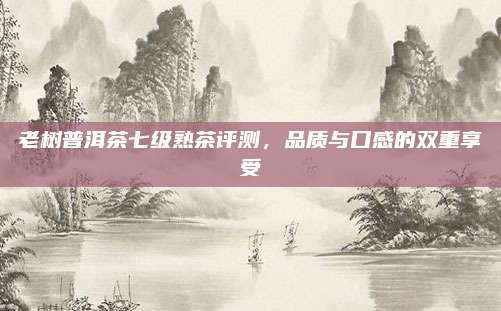 老树普洱茶七级熟茶评测，品质与口感的双重享受