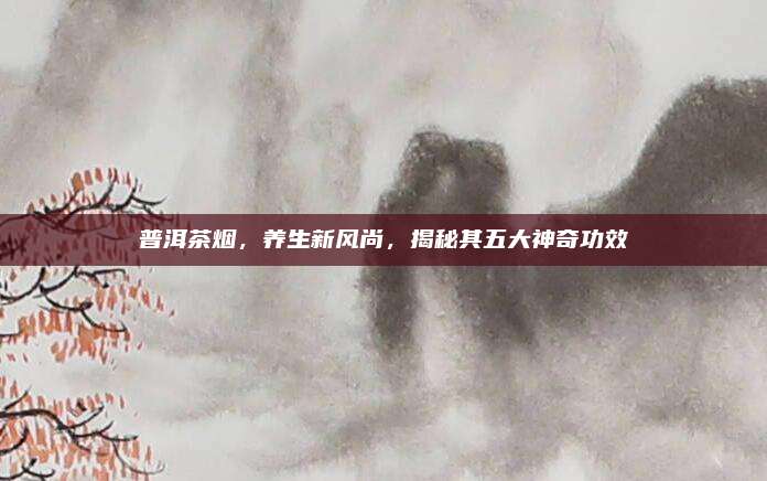 普洱茶烟,养生新风尚,揭秘其五大神奇功效