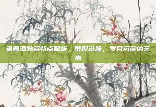 老普洱熟茶特点解析,醇厚滋味,岁月沉淀的艺术