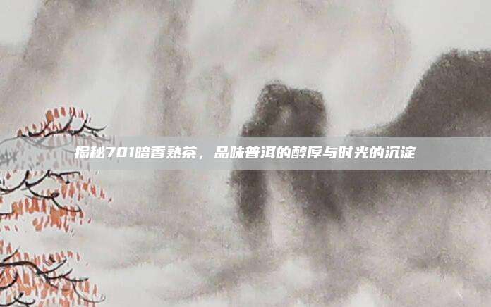 揭秘701暗香熟茶,品味普洱的醇厚与时光的沉淀