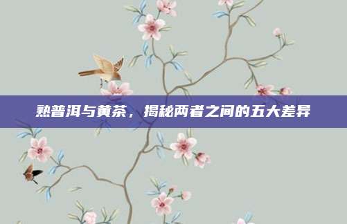 熟普洱与黄茶，揭秘两者之间的五大差异