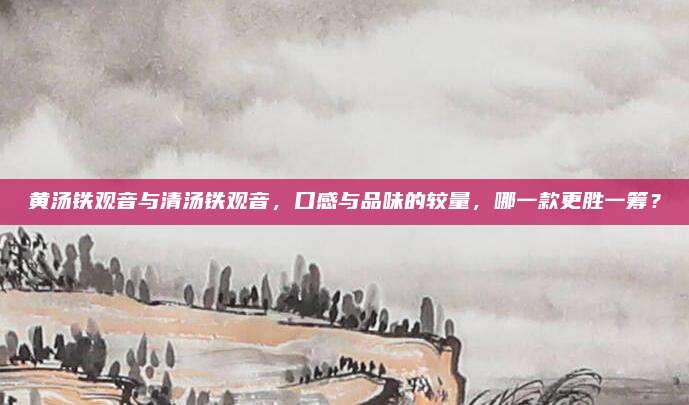 黄汤铁观音与清汤铁观音，口感与品味的较量，哪一款更胜一筹？