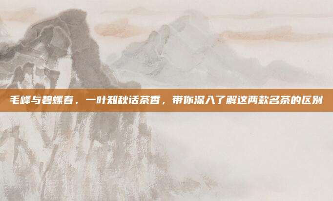 毛峰与碧螺春，一叶知秋话茶香，带你深入了解这两款名茶的区别