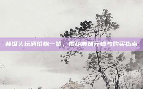 普洱头坛酒价格一览，揭秘市场行情与购买指南