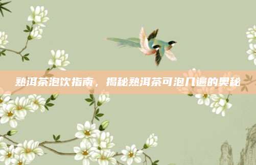 熟洱茶泡饮指南，揭秘熟洱茶可泡几遍的奥秘