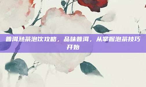 普洱熟茶泡饮攻略,品味普洱,从掌握泡茶技巧开始