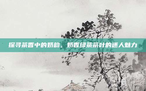 探寻茶香中的奶韵，奶香绿茶茶叶的迷人魅力