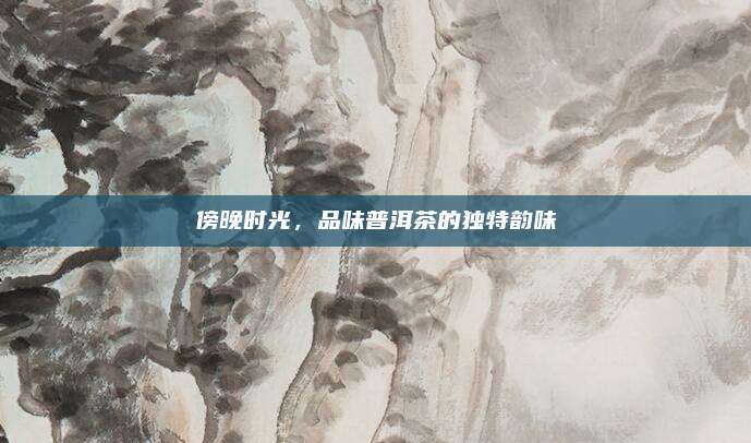 傍晚时光,品味普洱茶的独特韵味