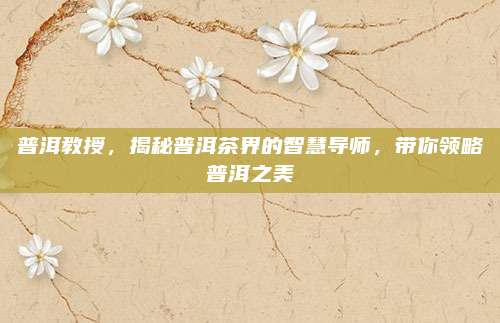 普洱教授，揭秘普洱茶界的智慧导师，带你领略普洱之美