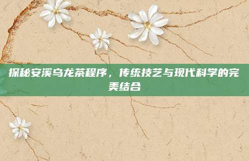 探秘安溪乌龙茶程序，传统技艺与现代科学的完美结合