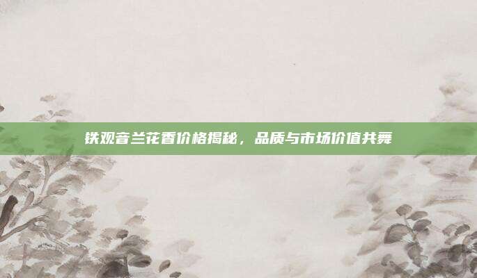 铁观音兰花香价格揭秘，品质与市场价值共舞