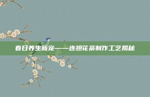 春日养生新宠——连翘花茶制作工艺揭秘