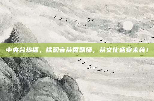 中央台热播，铁观音茶香飘扬，茶文化盛宴来袭！