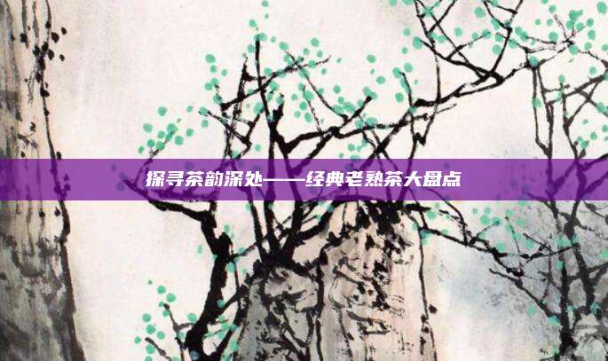 探寻茶韵深处——经典老熟茶大盘点
