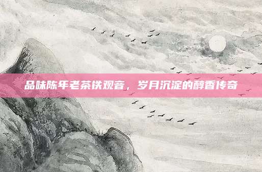 品味陈年老茶铁观音，岁月沉淀的醇香传奇