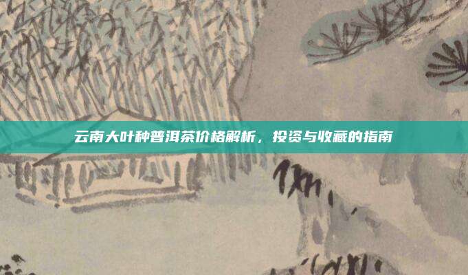 云南大叶种普洱茶价格解析，投资与收藏的指南