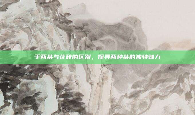 千两茶与茯砖的区别,探寻两种茶的独特魅力