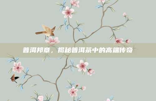 普洱邦章,揭秘普洱茶中的高端传奇