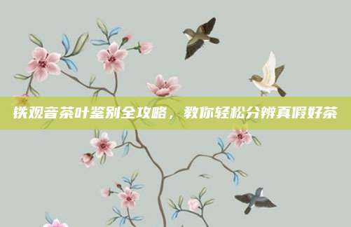 铁观音茶叶鉴别全攻略,教你轻松分辨真假好茶