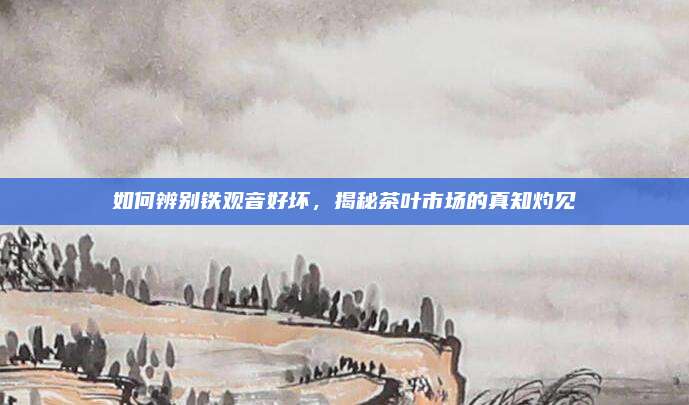 如何辨别铁观音好坏,揭秘茶叶市场的真知灼见
