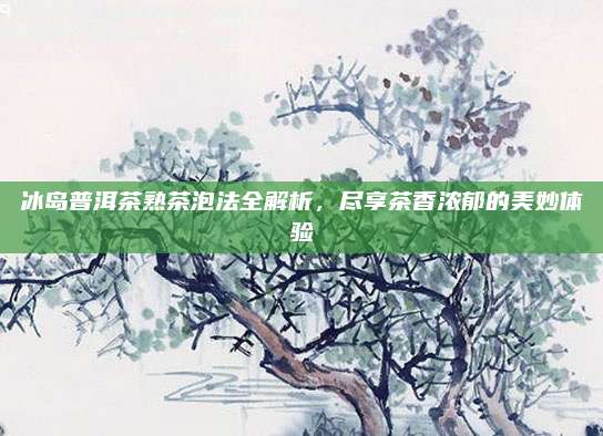 冰岛普洱茶熟茶泡法全解析,尽享茶香浓郁的美妙体验