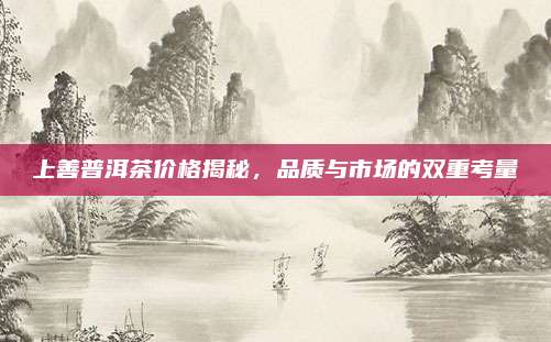 上善普洱茶价格揭秘,品质与市场的双重考量