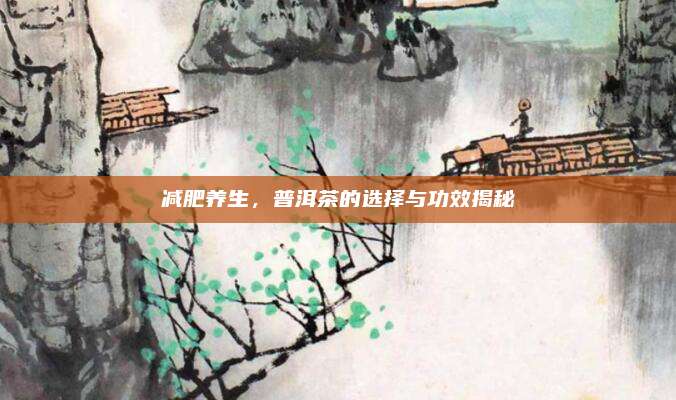 减肥养生，普洱茶的选择与功效揭秘