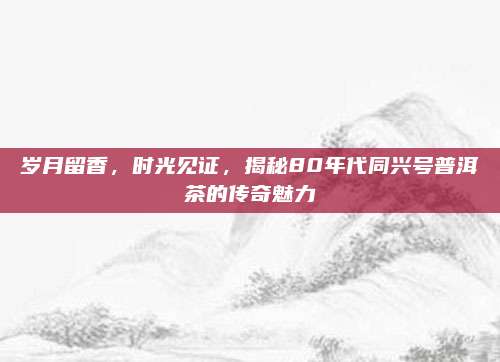 岁月留香,时光见证,揭秘80年代同兴号普洱茶的传奇魅力