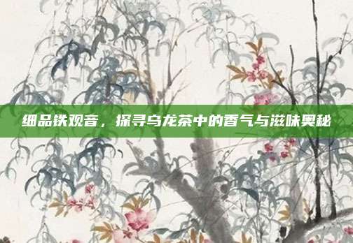 细品铁观音,探寻乌龙茶中的香气与滋味奥秘
