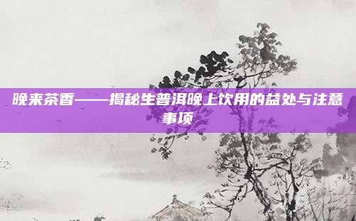 晚来茶香——揭秘生普洱晚上饮用的益处与注意事项