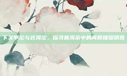 下关甲沱与苍洱沱，探寻普洱茶中的两颗璀璨明珠